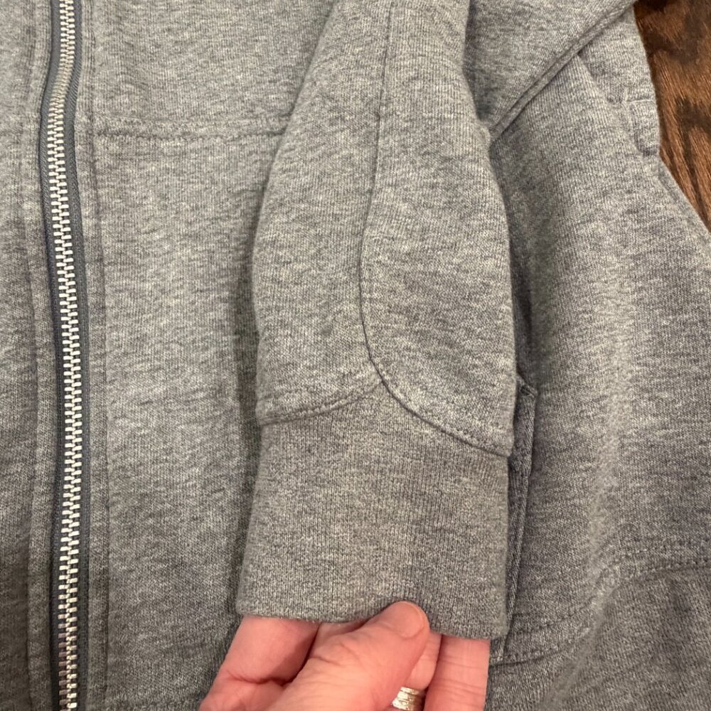 Nike Women’s Gray Split Hem Full Zip Hoodie Sweatshirt Medium - Picture 5 of 14